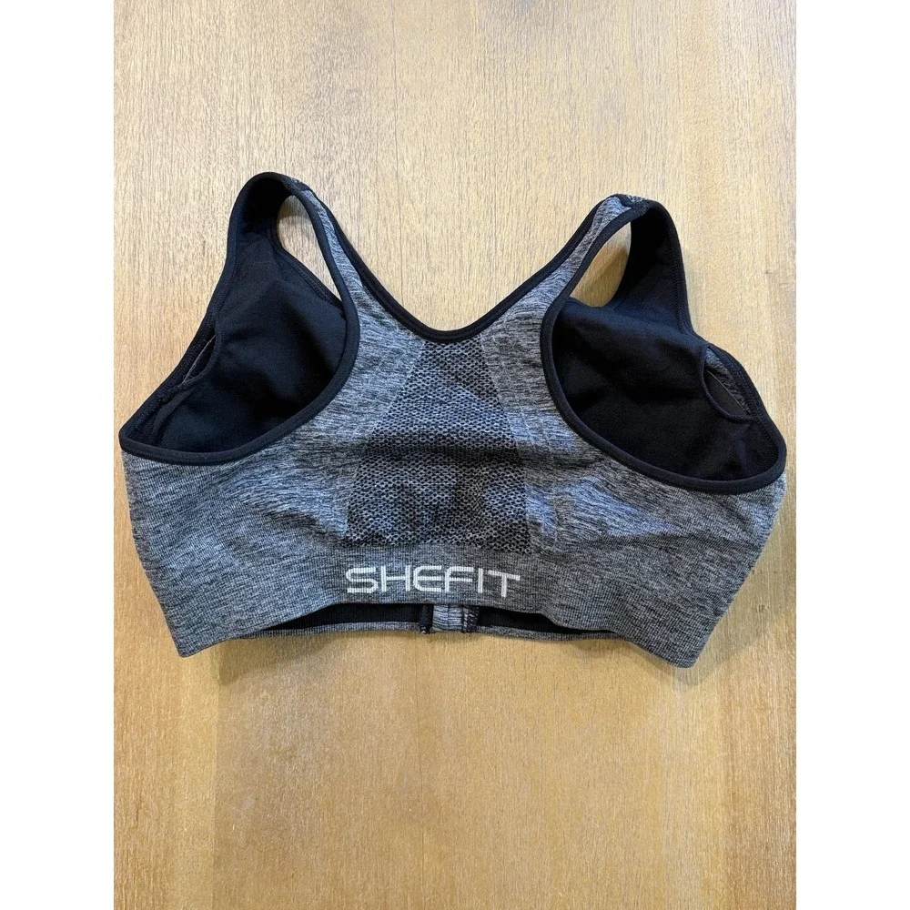 Shefit‎ Lounge Sports Bra Luxe Zip Front High Impact Padded